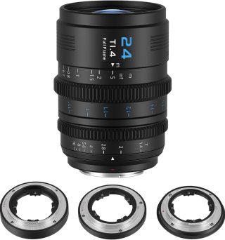 SIRUI VP-1 Vision Prime 1 T1.4 Full Frame Cine Lens, 24mm Manual Focus Cinema Lens with Pre-Installed E Mount, Interchangeable RF/Z/L Mounts (Black)